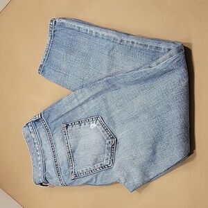 LOFT, Size 0P Boyfriend Jeans, Distressed, Gently Used Condition